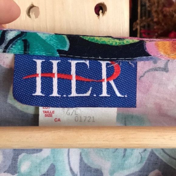 Vintage floral cropped blouse - Picture 4 of 6